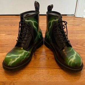 Awesome Green Lightning Dr. Martens 1460 — Women’s Size 10